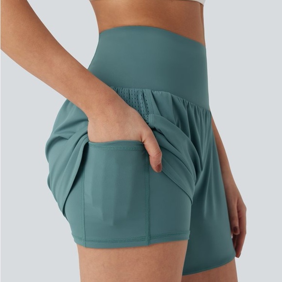 HALARA Pants - HALARA Teal Athletic Women's Shorts NWOT